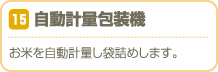 自動計量包装機